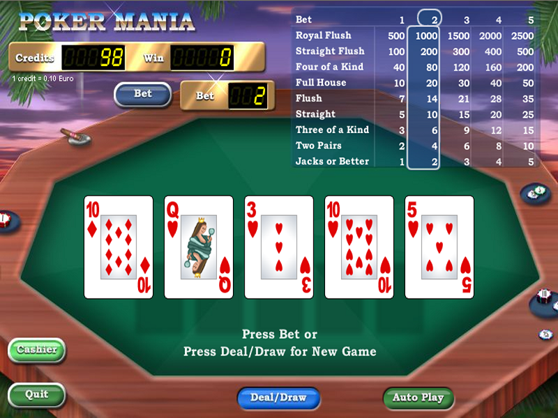 Jogar video poker gratis titan